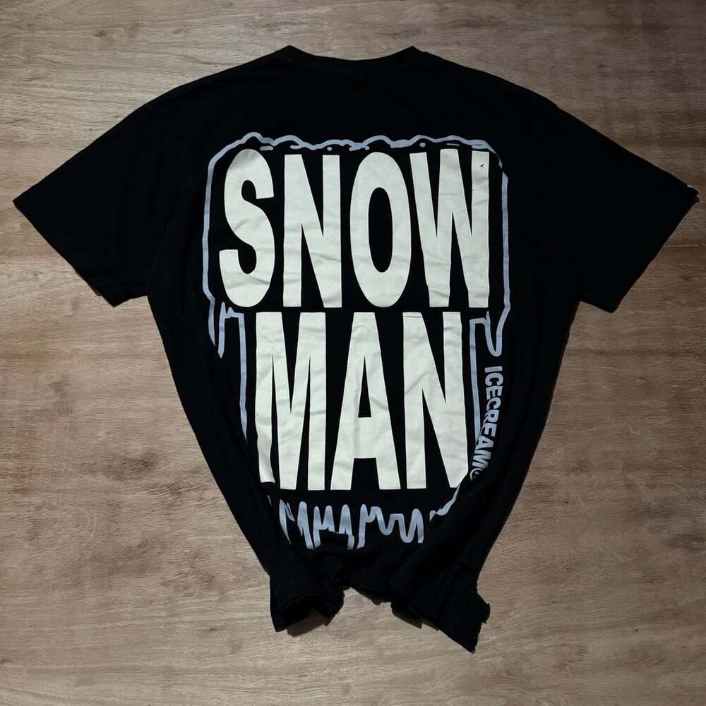Billionaire Boys Club Icecream Snow Man Black T-Shirt Size Large